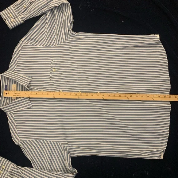 TOMMY BAHAMA LS All Cotton Shirt w Hidden BD Collar - Picture 6 of 7